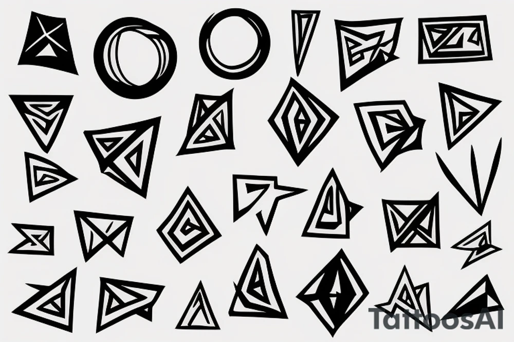 Shapes tattoo idea