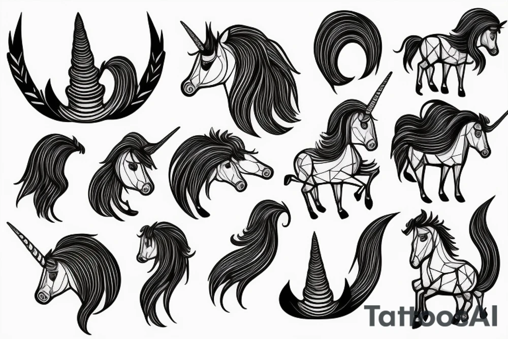 Unicorn tattoo idea