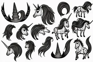 Unicorn tattoo idea