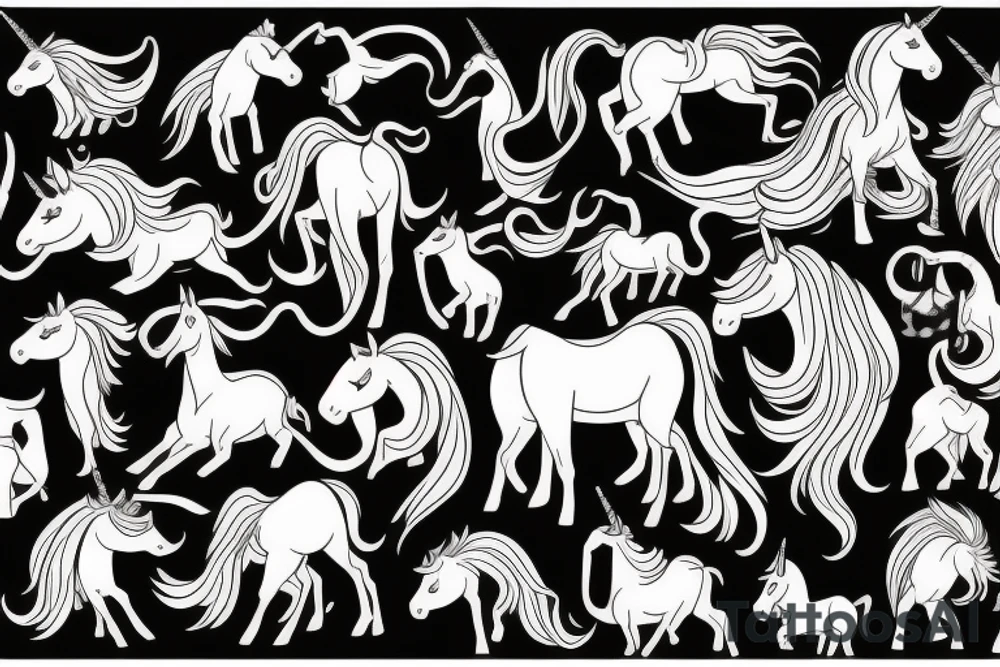 Unicorn tattoo idea