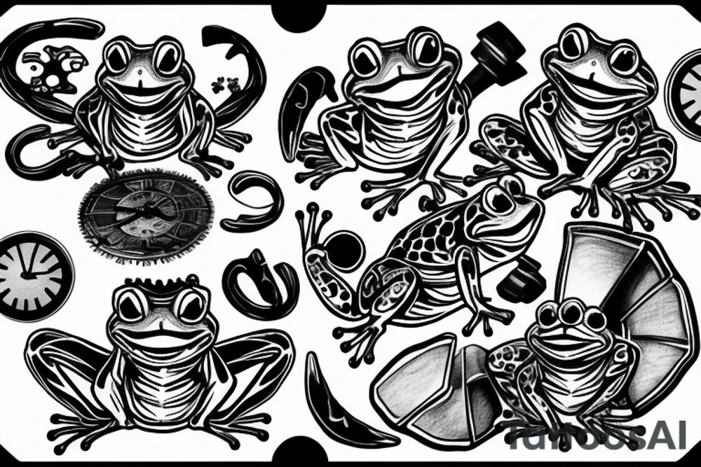 Clockwork Frog tattoo idea