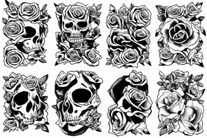 Sky tiget roses tattoo idea