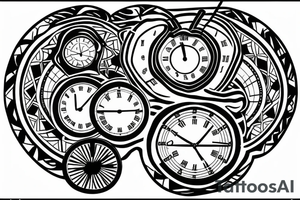 infinite hour glass tattoo idea