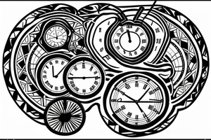 infinite hour glass tattoo idea