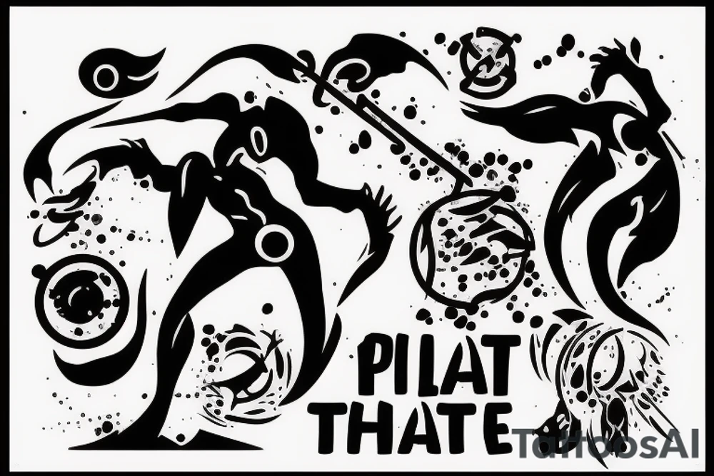 A battle between the pit and the water tattoo idea