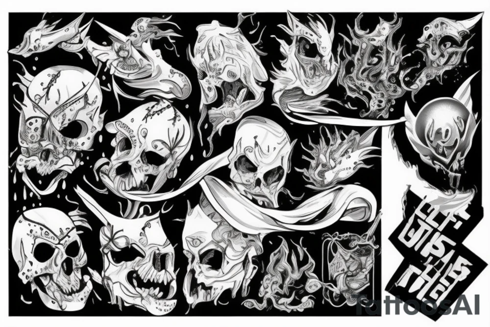 A battle between the pit and the water tattoo idea A battle between the pit and the water tattoo idea