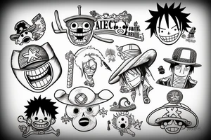 One piece, Ruffy, tattoo idea
