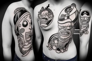 One piece tattoo idea