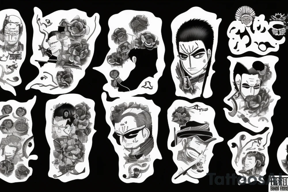 Roronoa Zoro nothing happened tattoo idea