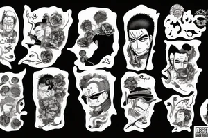Roronoa Zoro nothing happened tattoo idea
