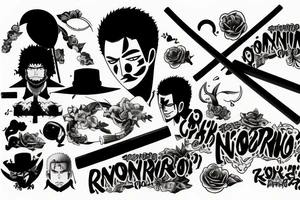 Roronoa Zoro nothing happened tattoo idea