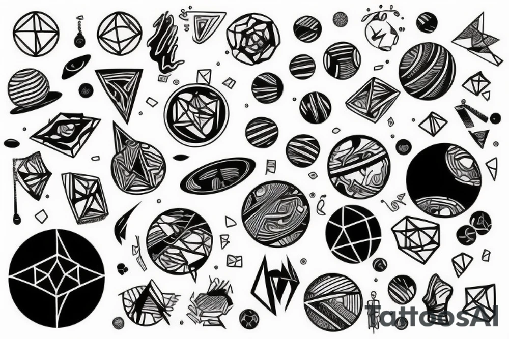 Planet tattoo idea