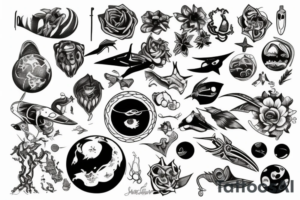 Planet tattoo idea