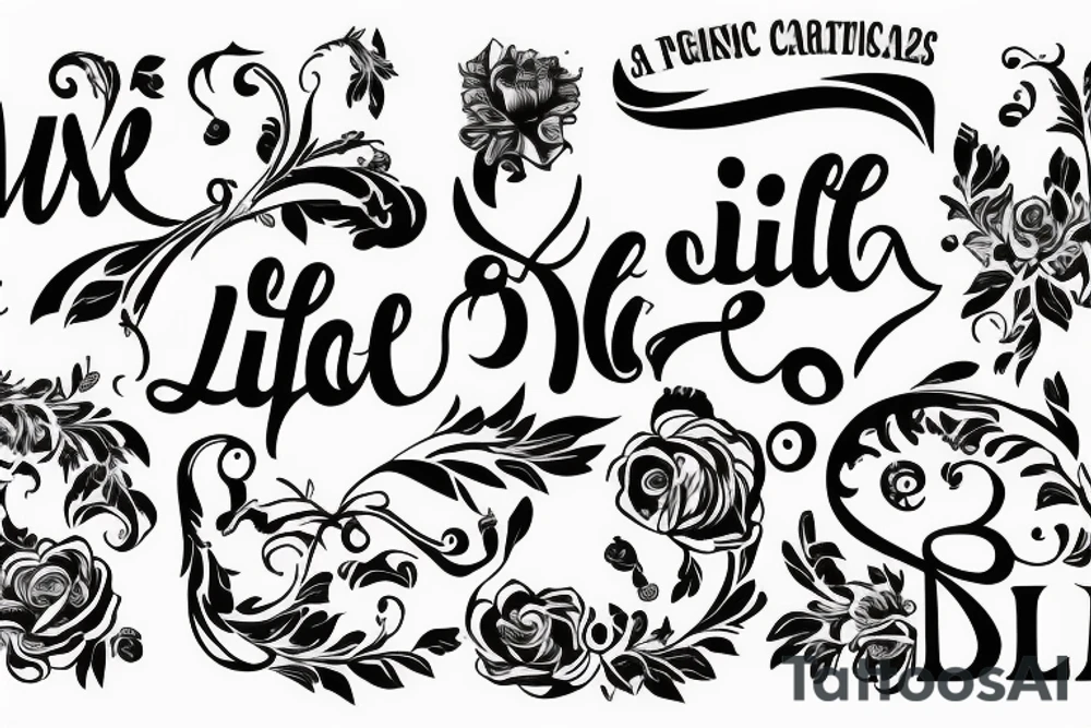 Latin quote representing life tattoo idea