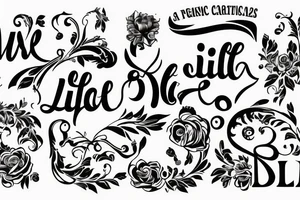 Latin quote representing life tattoo idea