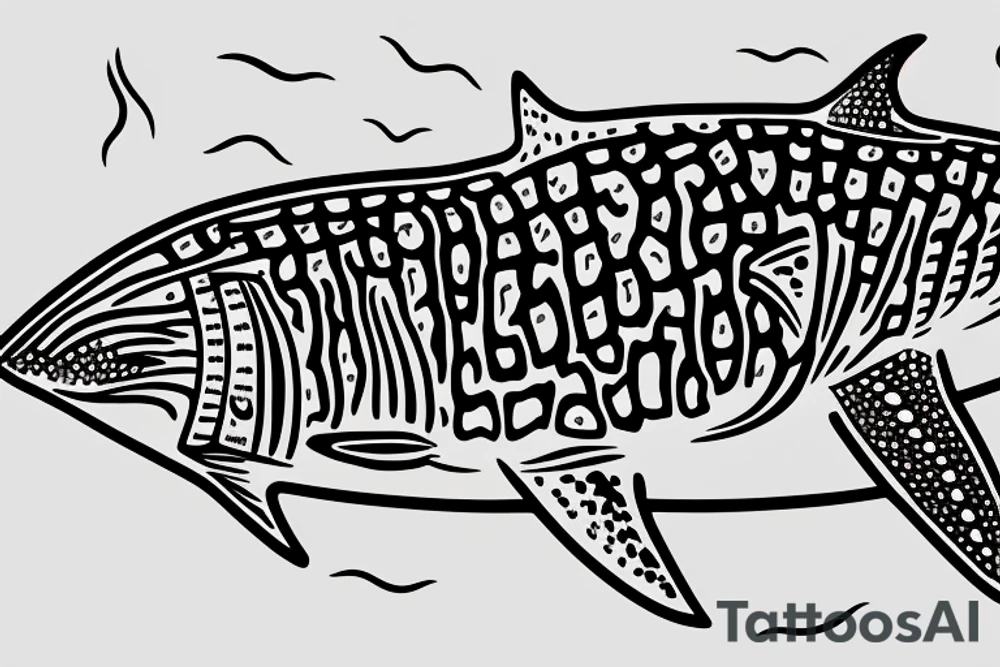 whale shark representing life tattoo idea