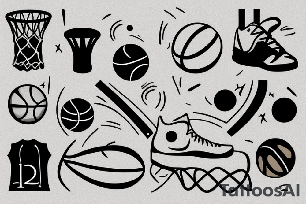basketball, love tattoo idea