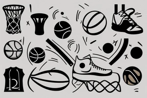 basketball, love tattoo idea