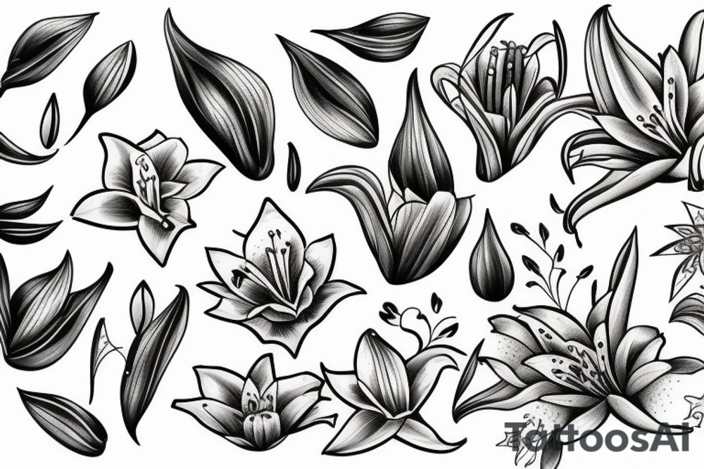 lilies tattoo idea