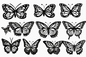 Butterflies tattoo idea