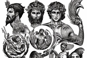 Greek god holding the world tattoo idea