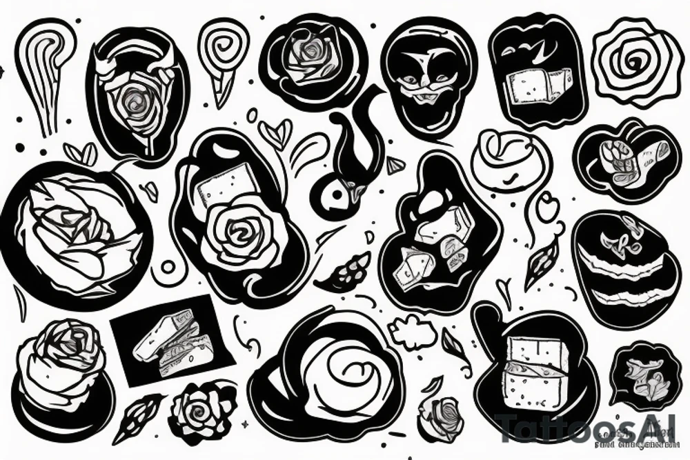 butter tattoo idea