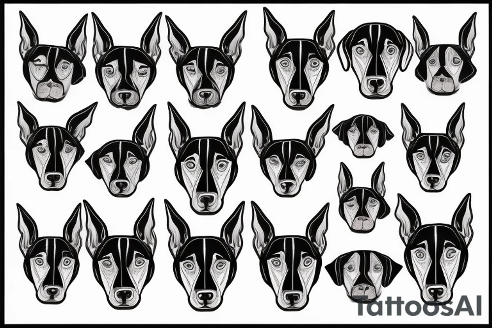 Doberman tattoo idea