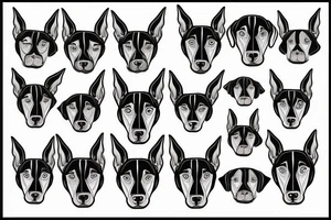 Doberman tattoo idea