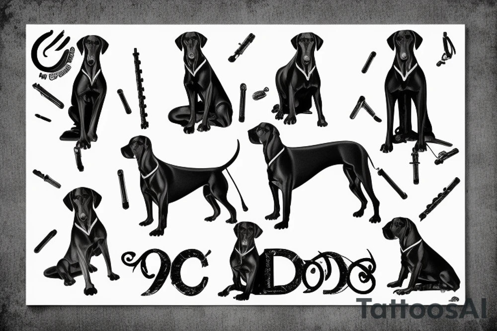 Doberman tattoo idea