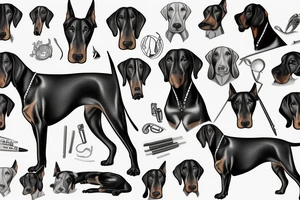 Doberman tattoo idea