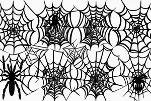 spider webs tattoo idea