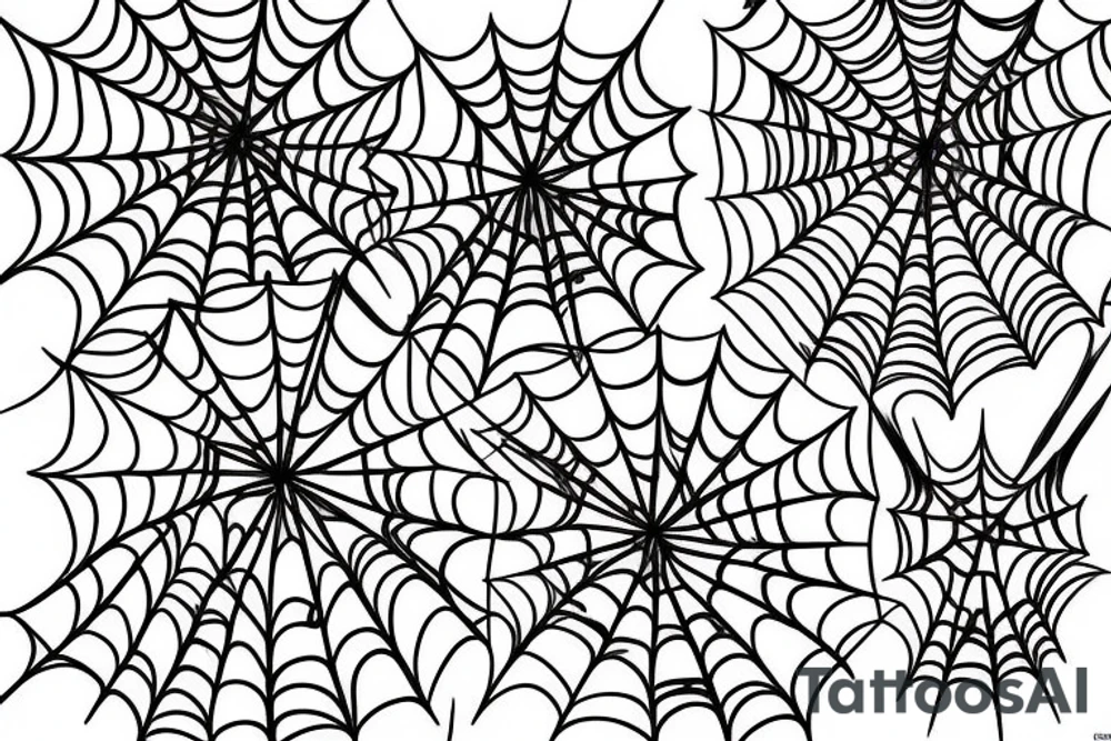 spider webs, intricate, fine line tattoo idea