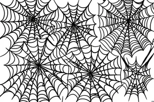 spider webs, intricate, fine line tattoo idea