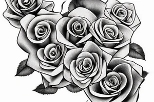 Gambling, roses tattoo idea
