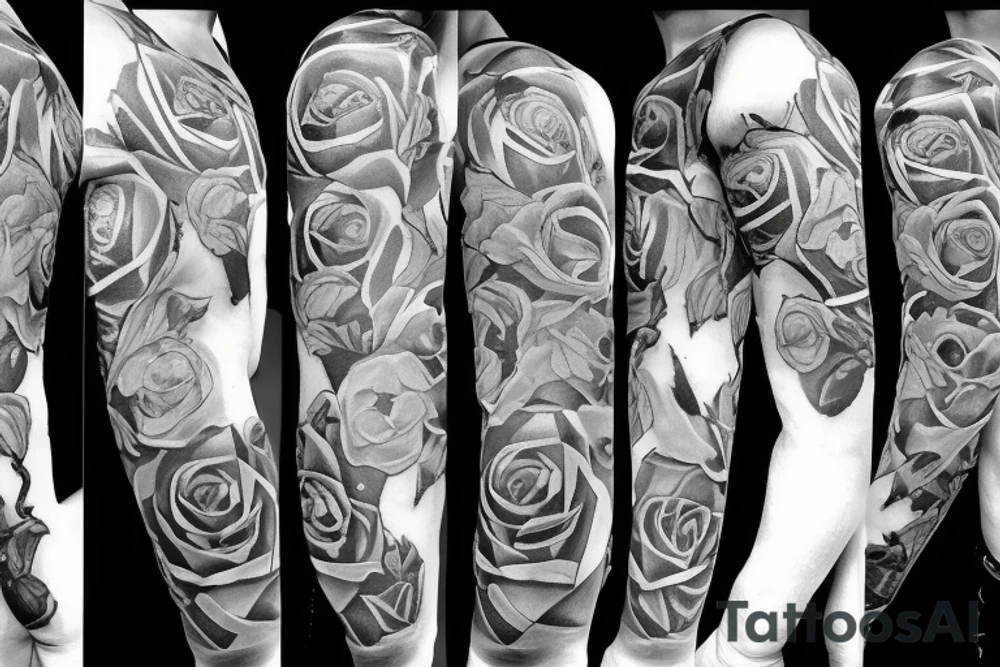 Gambling, roses tattoo idea