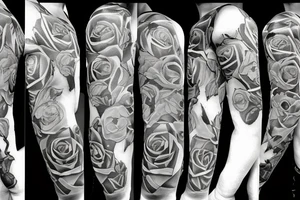 Gambling, roses tattoo idea