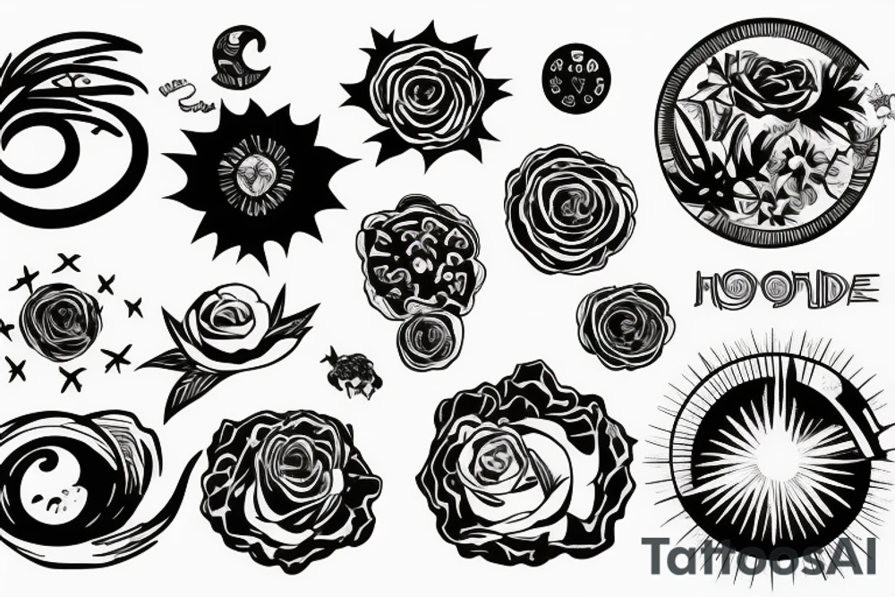 Sunset and a roundabout tattoo idea