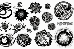 Sunset and a roundabout tattoo idea