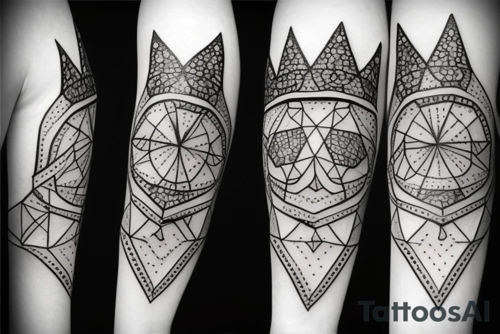 A diamond with a crown on top of it tattoo idea