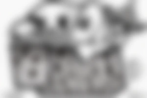 A dog covered with a white blanket for halloween dressed like a ghost. Holding a pumpkin basket in his mouth with in the basket a bone. tattoo idea