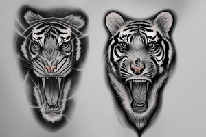 Jia & Mathieu
A tiger and a swan tattoo idea