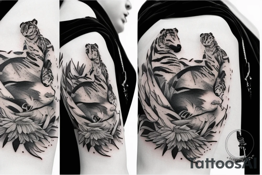 Jia & Mathieu
A tiger and a swan tattoo idea