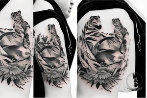 Jia & Mathieu
A tiger and a swan tattoo idea