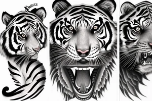 Jia & Mathieu
A tiger and a swan tattoo idea
