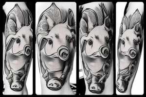 A pig tattoo idea