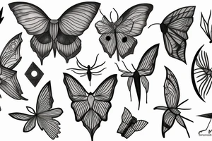 Luna moth tattoo idea