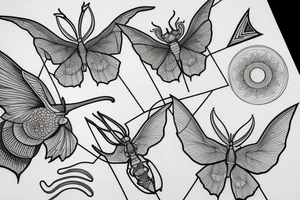 Luna moth tattoo idea