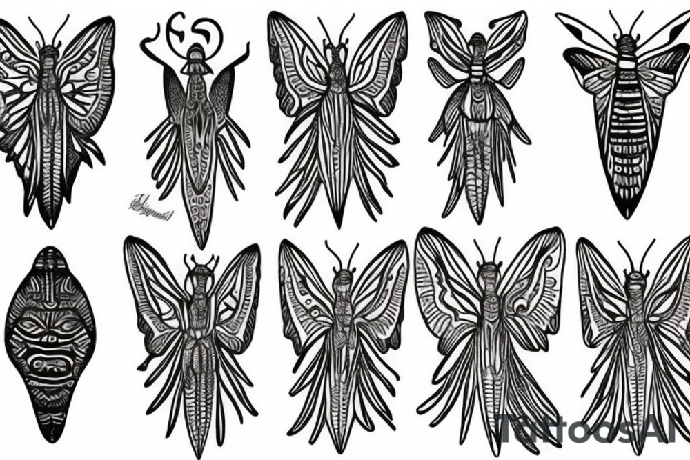 Luna moth tattoo idea
