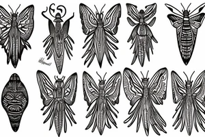 Luna moth tattoo idea
