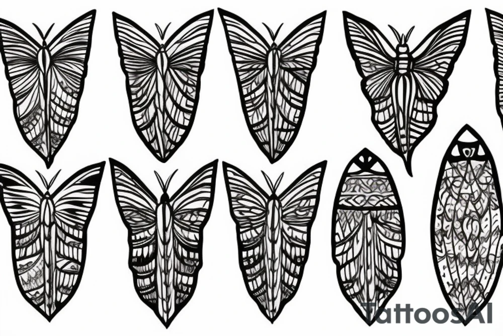 Luna moth tattoo idea